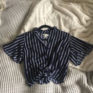 Pinstripe Blouse